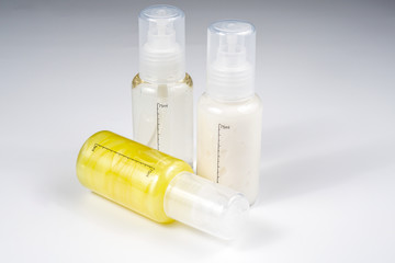 shampoo, body wash, toiletries bottle for travel