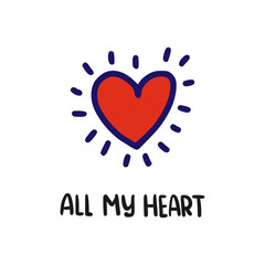 All My Heart card