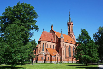 Fototapeta na wymiar Church in Druskininkai, Lithuania