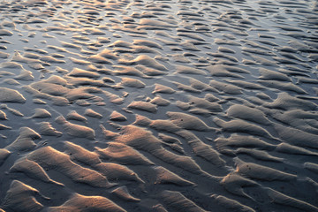Naklejka premium beach scene with sand ripples