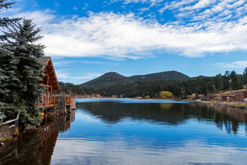 Fototapeta na wymiar Lake in mountains Colorado,America.