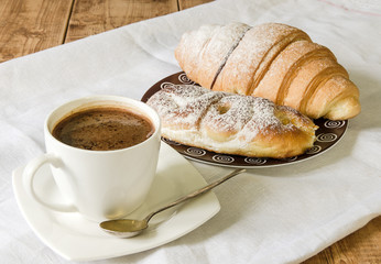 coffee with bakery