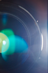 lens and glare on glass