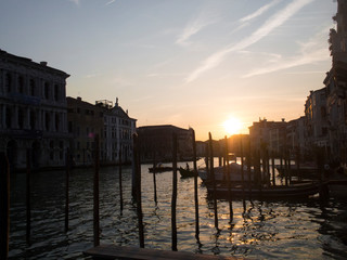 イタリアのベニスの夕暮れ