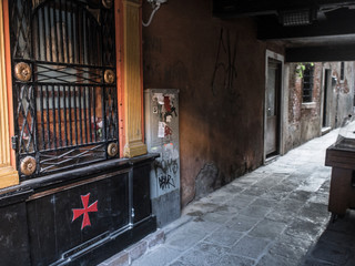 イタリアのベニスの路地