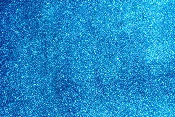 Fototapeta na wymiar blue and white glitter abstract bokeh background Christmas 