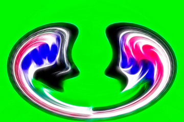 Color design pattern, computer generated images