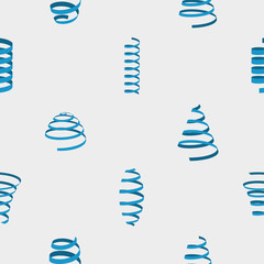 Seamless pattern with coil Springs for your design