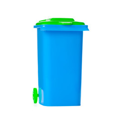 Recycle Bin Isolated on White Background.