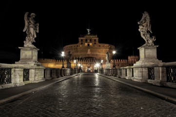 Fototapeta na wymiar St. Angelo castle, Rome, Italy