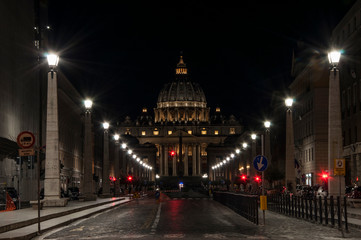 Fototapeta na wymiar St. Peter's cathedral, Vatican, Rome