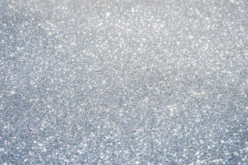 Silver and white glitter abstract bokeh background Christmas	