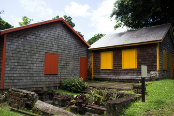 old wooden house in the village - 240488028