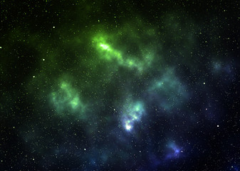 Obraz na płótnie Canvas Starry space nebula