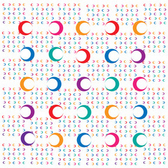 abstract background of color geometric figure of the circle