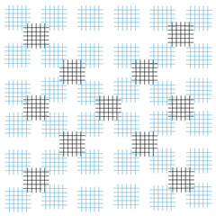 background blue white black strokes squares pattern