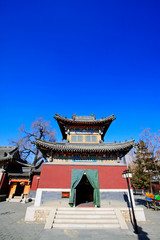 Fototapeta premium Five Pagoda Temple Building scenery, Hohhot city, Inner Mongolia autonomous region, China