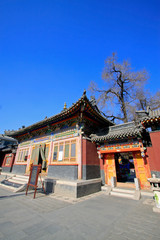 Naklejka premium Five Pagoda Temple Building scenery, Hohhot city, Inner Mongolia autonomous region, China