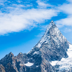 Mountain peak Dombay. National Park, Russia, Karachay-Cherkessia.