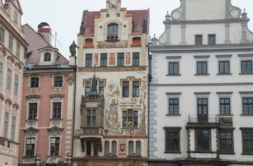 Fototapeta na wymiar houses in the old town of Prague