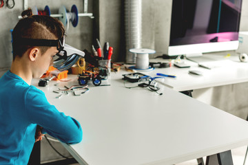 Wearing Augmented Reality glasses