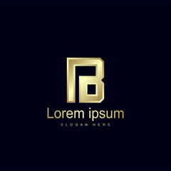 Initial Letter IB Logo Template Vector Design