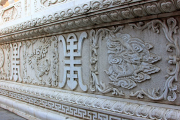 White marble sculpture
