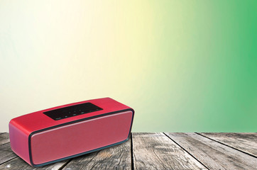Wireless speakers that are hard to find in the background.