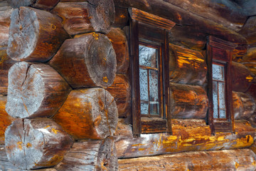 old log peasant hut