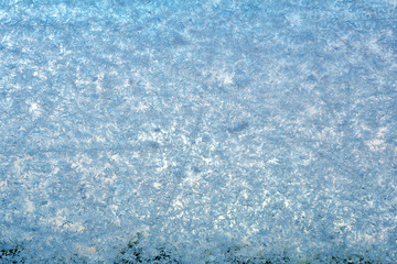 background, texture - frosty pattern on glass