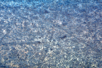 background, texture - frosty pattern on glass