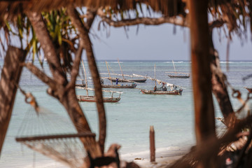 Daus am Strand von Nungwi, Sansibar