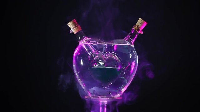 glass heart smoke hd footage 