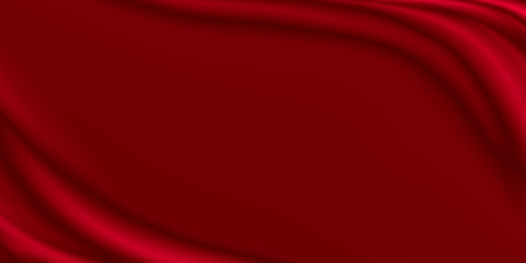 Red fabric background