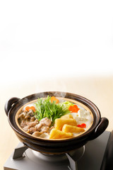 豆乳鍋　Soy milk soup hot pot