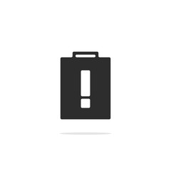 Monochrome icon Information (exclamation mark). Vector illustration.
