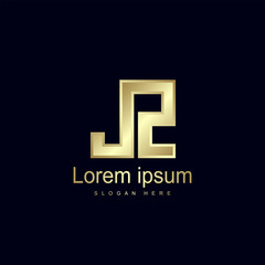 Initial Letter JZ Logo Template Vector Design