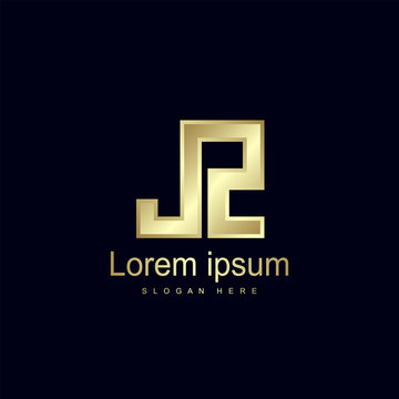 Initial Letter JZ Logo Template Vector Design