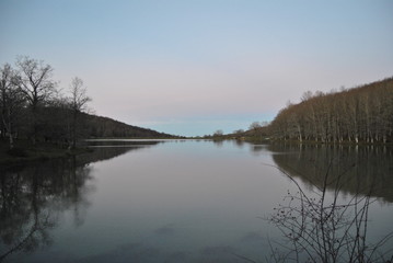 Tramonto sul lago