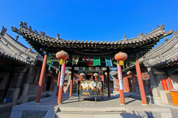 Mammon temple building scenery, Hohhot city, Inner Mongolia autonomous region, China