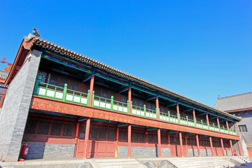 After the temple buildings scenery in mammon temple, Hohhot city, Inner Mongolia autonomous region,...