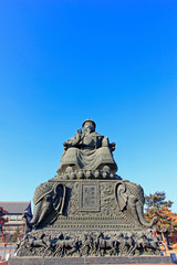 Obraz premium Khan Alatan sculpture in the Dazhao Lamasery, Hohhot city, Inner Mongolia autonomous region, China