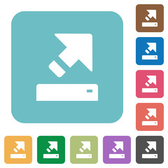 Export rounded square flat icons