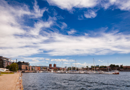 Tjuvholmen waterfront Oslo Norway Scandinavia