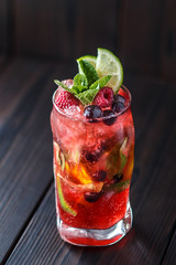 mojito cocktail on a white background