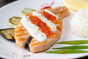 Salmon steak