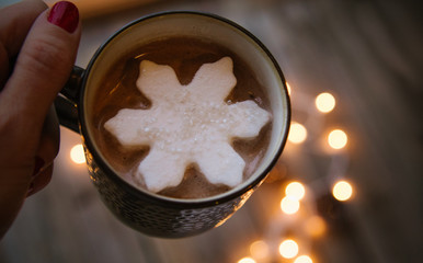 Festive Snowflake Marshmallow
