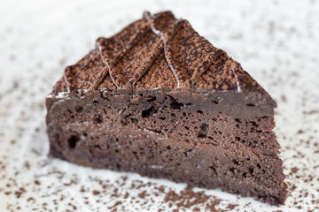 piece of chocolate cake