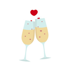Valentines day drink icon on white background for graphic and web design, Modern simple vector sign. Internet concept. Trendy symbol for website design web button or mobile app