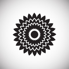 Flower icon on white background for graphic and web design, Modern simple vector sign. Internet concept. Trendy symbol for website design web button or mobile app